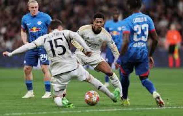 ريال مدريد يبلغ ربع النهائي رغم تعادله مع لايبزيغ
