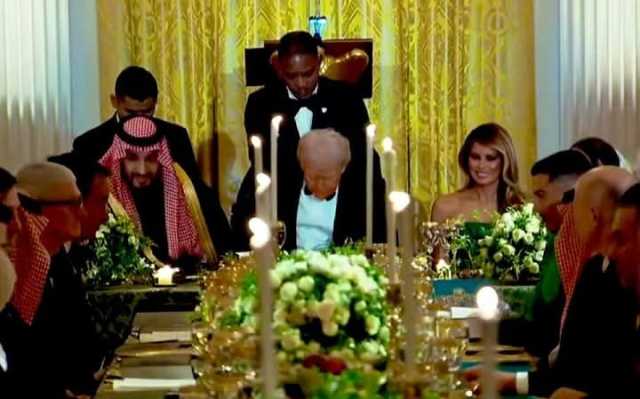 رونالدو يحضر مأدبة العشاء بالبيت الأبيض وهذا ما قاله له ترامب بحضور الأمير محمد بن سلمان