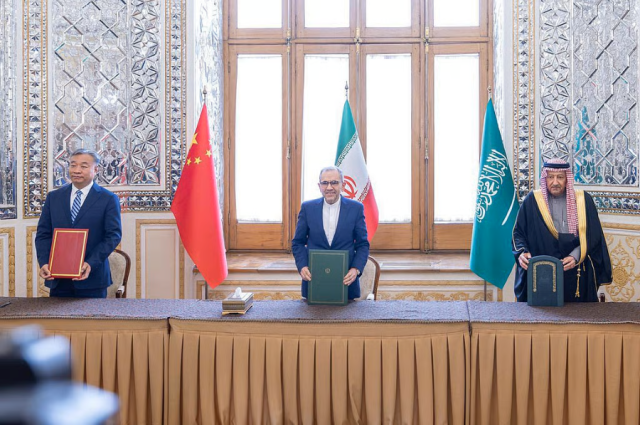 توافق سعودي إيراني صيني بخصوص الوضع في اليمن .. عاجل