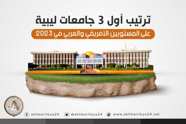ترتيب أول 3 جامعات ليبية على المستويين الأفريقي والعربي في 2023