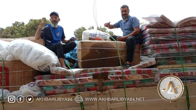 وزارة التعليم العالي تواصل أعمال توزيع الإغاثة في مُدن درنة والجبل الأخضر.