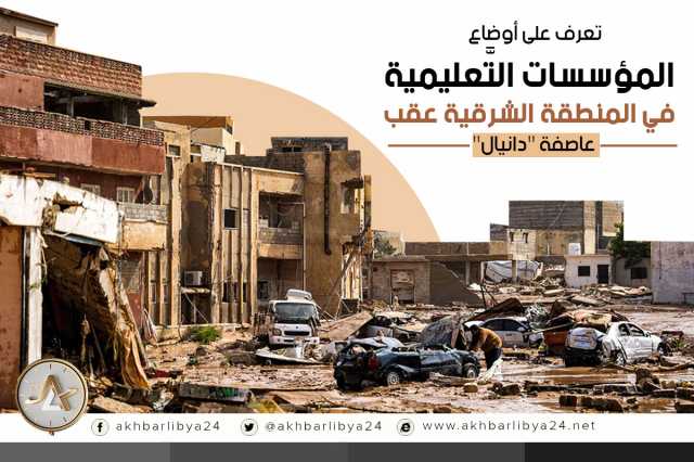 إنفوغرافيك| تعرف على أوضاع المؤسسات التَّعليمية في المنطقة الشرقية عقب عاصفة دانيال