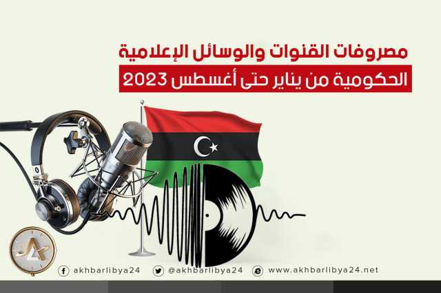 مصروفات القنوات والوسائل الإعلامية الحكومية من يناير حتى أغسطس 2023