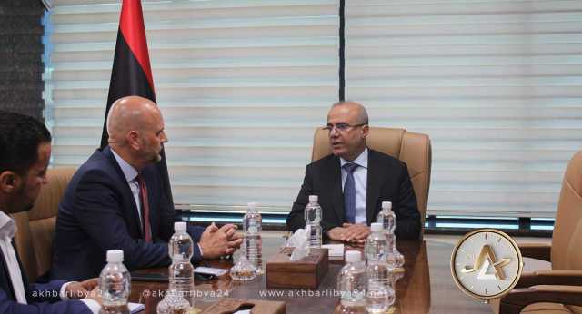 اللافي وبعثة الصليب الأحمر في ليبيا يبحثان الوضع الإنساني في درنة