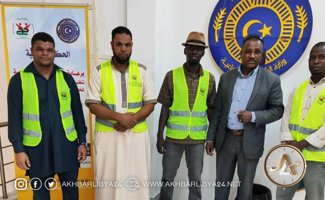 الشؤون الاجتماعية فرع غات يقدمون المساعدات لمتضرري بلدية سوسة.