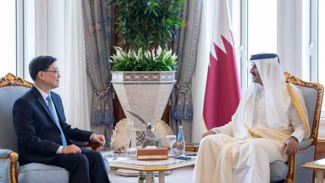 سمو الأمير يستقبل الرئيس التنفيذي لمنطقة هونغ كونغ