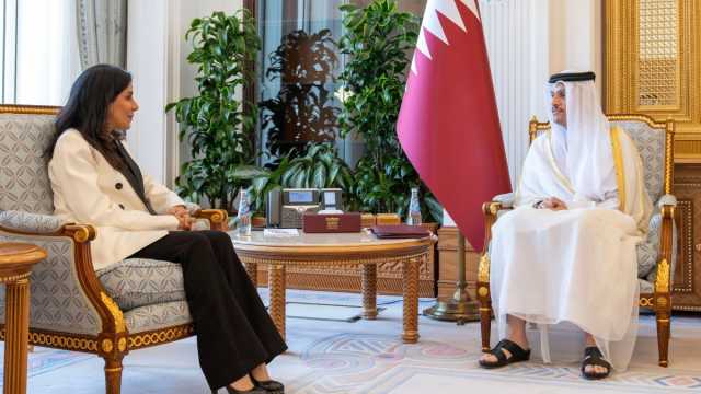 رئيس مجلس الوزراء وزير الخارجية يستقبل وزيرة الأشغال العامة الكويتية