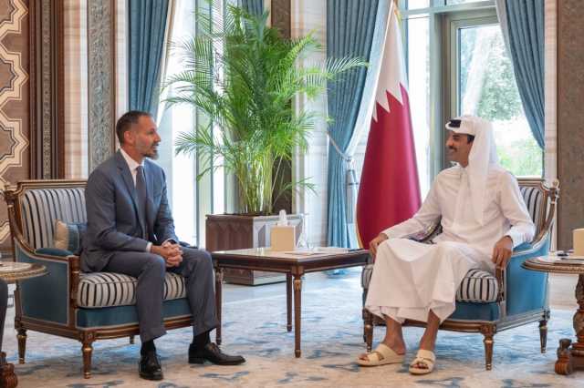 صاحب السمو يستقبل الأمير رحيم آغا خان الخامس