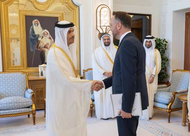 رئيس مجلس الوزراء وزير الخارجية يستقبل نائب رئيس الوزراء ووزير الخارجية والشؤون الأوروبية والتعاون الإنمائي بمملكة بلجيكا