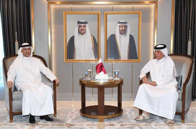 وزير الدولة للشؤون الخارجية يودع سفير الكويت