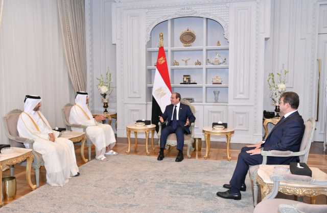 الرئيس المصري يستقبل رئيس مجلس الوزراء وزير الخارجية