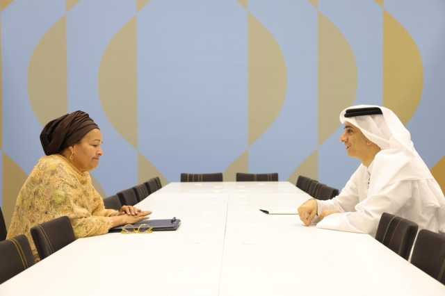 وكيل وزارة الرياضة والشباب يلتقي نائب الأمين العام للأمم المتحدة