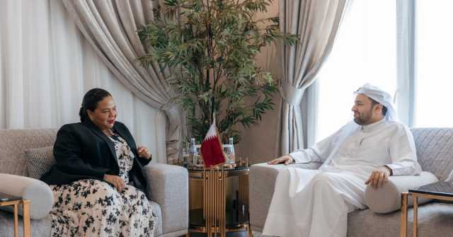 وزير الدولة بوزارة الخارجية يجتمع مع وزير الخارجية والتعاون الدولي والفرنكوفونية بجمهورية الكونغو الديمقراطية