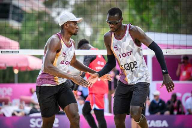 المنتخب القطري يفوز على نظيره السويسري في بطولة العالم للكرة الطائرة الشاطئية