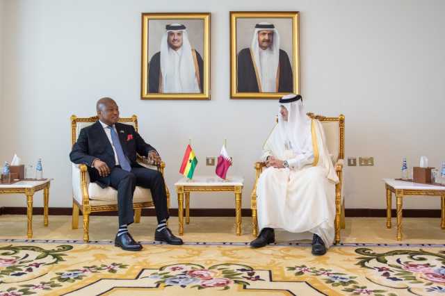 وزير الدولة لشؤون التجارة الخارجية يجتمع مع وزير خارجية غانا