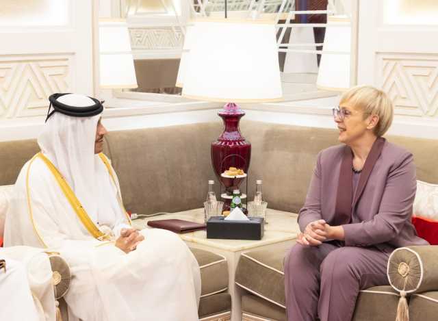 رئيسة جمهورية سلوفينيا تستقبل رئيس مجلس الوزراء وزير الخارجية