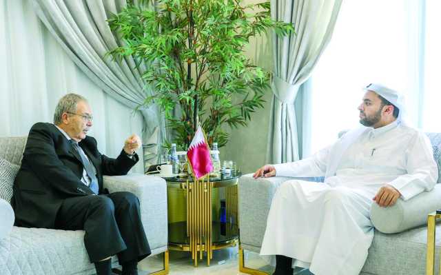 وزير الدولة بالخارجية يجتمع مع نائب رئيس الوزراء اللبناني