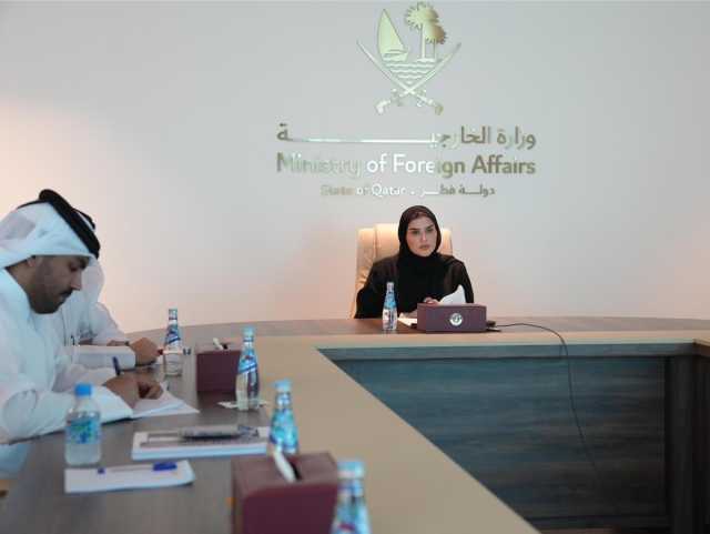 وزير الدولة للتعاون الدولي تستعرض مع أعضاء غرفة العمليات الحكومية في فلسطين علاقات التعاون بين البلدين