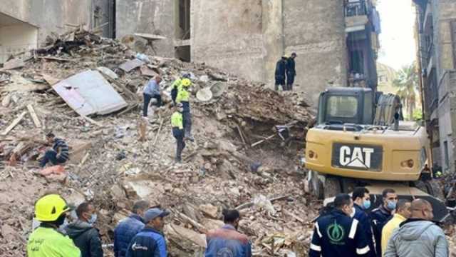 8 وفيات بانهيار مبنى من 6 طوابق في مصر