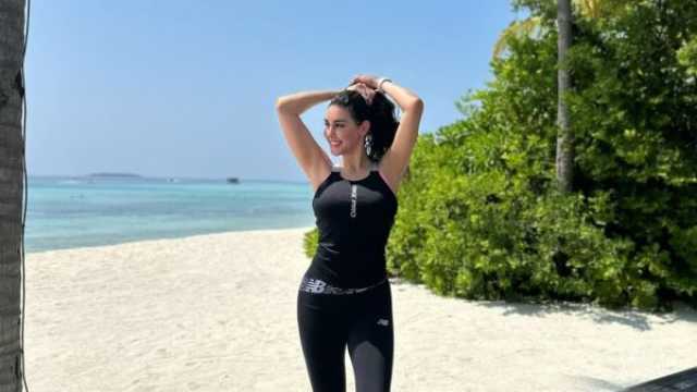 صور ياسمين صبري بإطلالة رياضية