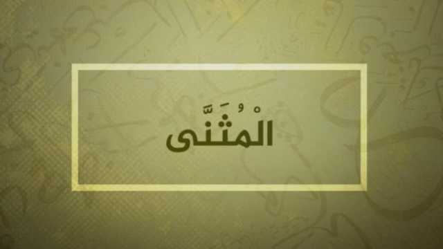 معنى اسم المثنى وصفاته