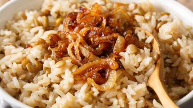 طريقة عمل مجدرة عدس وبرغل