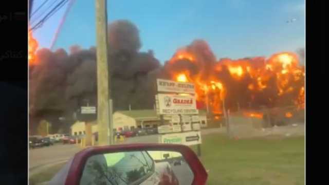 فيديو حساس: لحظة تحطم طائرة