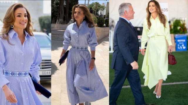 إطلالات فساتين الملكة رانيا الربيعية تلهمك أناقة لا مثيل لها