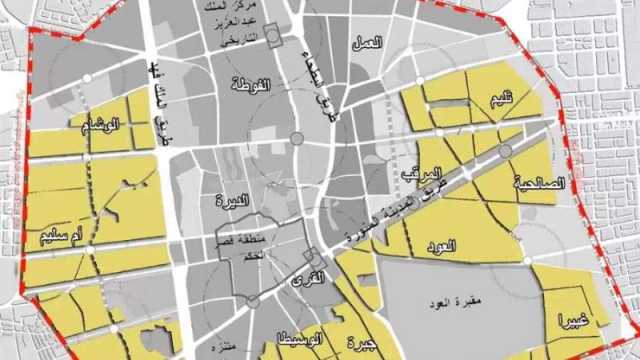 خريطة ازالة أحياء جدة ورؤية المملكة للعشوائيات