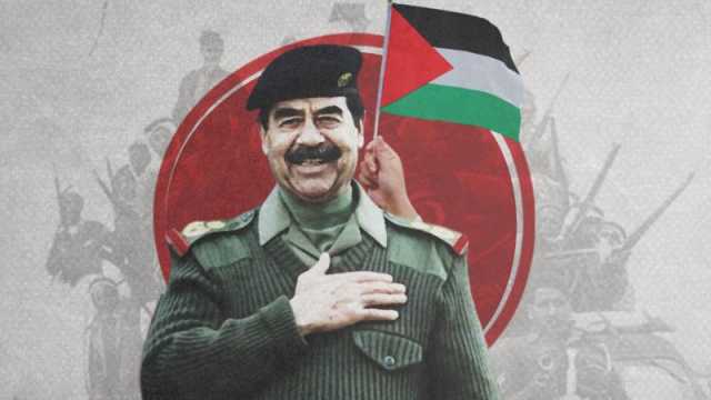 صدام حسين يظهر في غزة ويثير غضب إسرائيل
