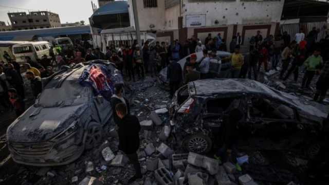 قصف إسرائيلي لمحيط شهداء الأقصى ملاذ الفرق الطبية بغزة