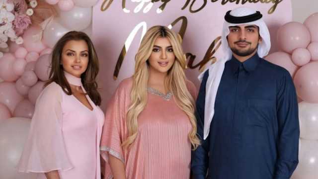 الشيخة مهرة تستعرض حملها في حفل ميلادها