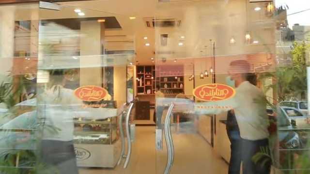 شاهد حريق في مطعم التايلندي في غزة