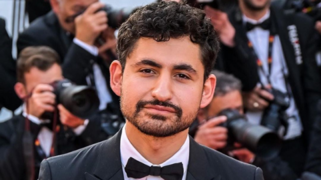 أمير المصري يدعم شعب غزة في حفل البافتا الأسكتلندية.. هذا ما كتبه على كفه