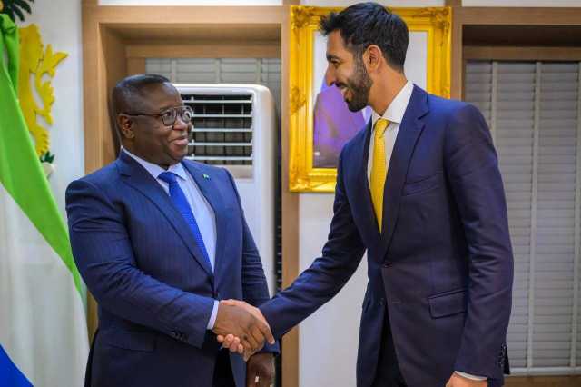 شخبوط بن نهيان يبحث العلاقات مع رئيس سيراليون