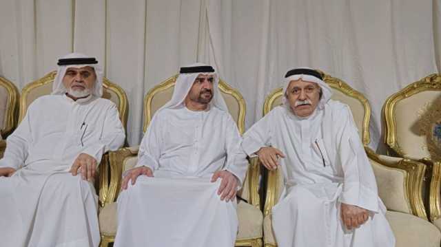 عبدالله بن سالم يعزي في وفاة عبدالرحمن الجسمي