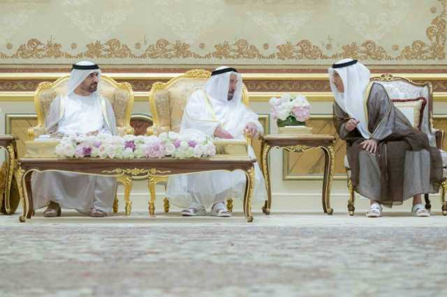 حاكم الشارقة يستقبل المهنئين بعيد الفطر المبارك في قصر البديع العامر