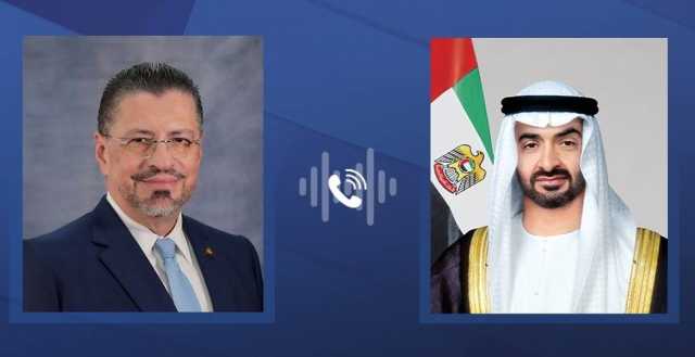 محمد بن زايد ورئيس كوستاريكا يبحثان التعاون في إطار اتفاقية الشراكة الاقتصادية الشاملة
