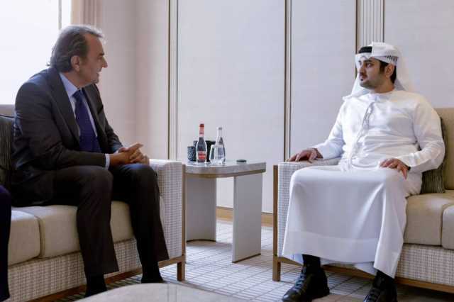 مكتوم بن محمد: نتطلع دائماً للتعاون وتبادل الخبرات مع الشركات العالمية العريقة ودعمها