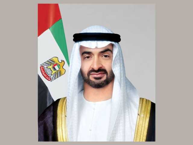 محمد بن زايد يتلقى برقية تعزية في وفاة طحنون بن محمد من أمير قطر