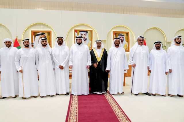 حمدان بن محمد وأحمد بن محمد يحضران أفراح المروشد