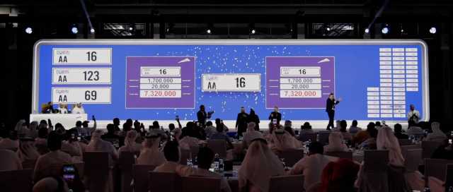 65 مليون درهم حصيلة المزاد الـ115 للوحات المركبات المميزة بدبي