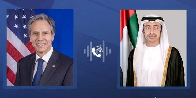 عبدالله بن زايد: الإمارات تدعم المساعي الأمريكية للتوصل إلى وقف مستدام لإطلاق النار بغزة