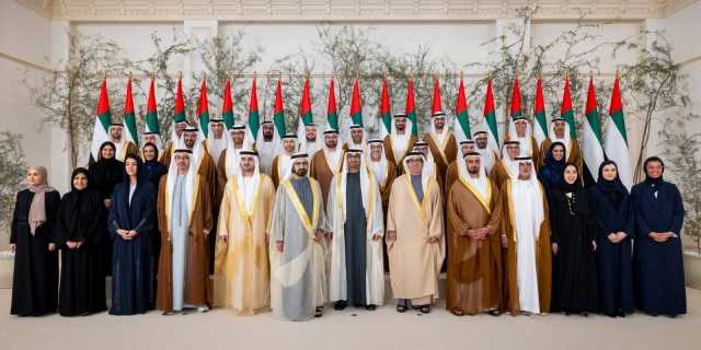 محمد بن زايد ومحمد بن راشد يشهدان أداء القسم للوزراء الجدد في الحكومة الاتحادية