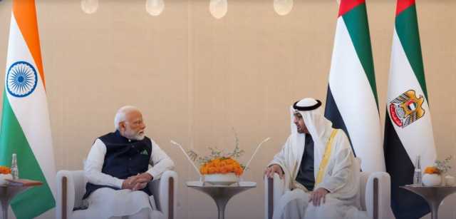 محمد بن زايد ورئيس وزراء الهند يبحثان تعزيز الشراكة الاستراتيجية بين البلدين