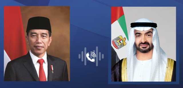 محمد بن زايد والرئيس الإندونيسي يبحثان هاتفياً العلاقات والتعاون المشترك