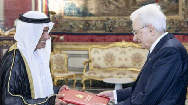 سفير الإمارات يقدم أوراق اعتماده إلى رئيس إيطاليا