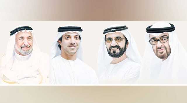 رئيس الدولة ونائباه وسلطان والحكام يهنئون أمير الكويت