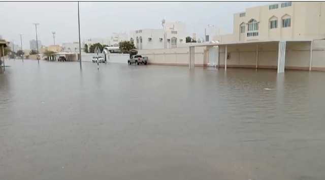 أمطار غزيرة في مدن ومناطق الساحل الشرقي