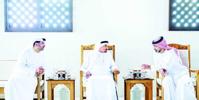 النعيمي والشرقي والمعلا وسعود بن صقر يواصلون تقبل التهاني برمضان